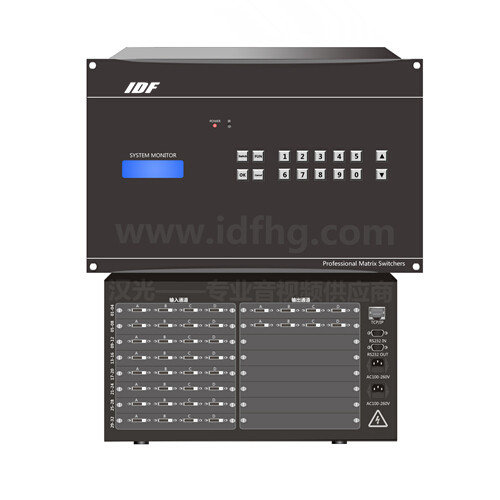 32进8出DVI矩阵切换器IDF-DVI3208